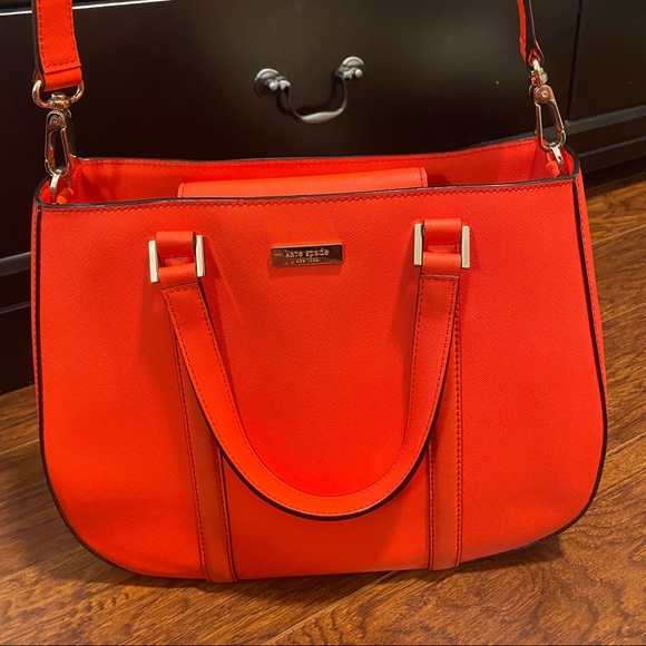 Orange/red mix Kate spade purse - Picture 3 of 5